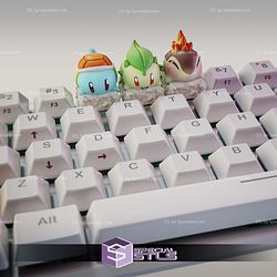 Sushi Pokemons Keycaps Set B STL Files