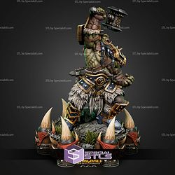 Thrall Warcraft 520mm STL Files