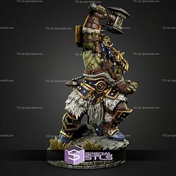Thrall Warcraft 520mm STL Files