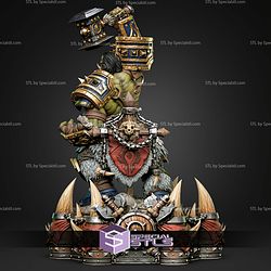 Thrall Warcraft 520mm STL Files