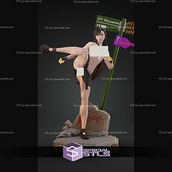 Tifa Final Fantasy Kick Pose ALT STL Files