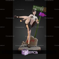 Tifa Final Fantasy Kick Pose STL Files
