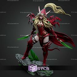 Valeera From World Of Warcraft 299mm STL Files