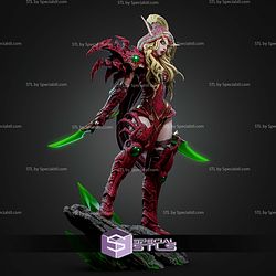 Valeera From World Of Warcraft 299mm STL Files