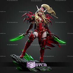 Valeera From World Of Warcraft 299mm STL Files
