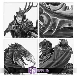 Vampire Lord on Nightmare Steed Strange Dark Place Miniatures