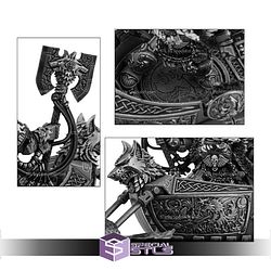 Logan Grimnar on Stormfang Strange Dark Place Miniatures