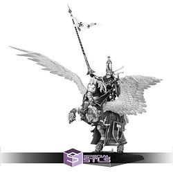 Lord on Royal Pegasus Strange Dark Place Miniatures