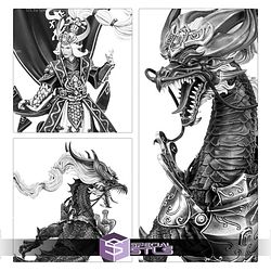 Miao Ying the Storm Dragon Strange Dark Place Miniatures