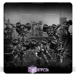 MkII Assault Squad Strange Dark Place Miniatures