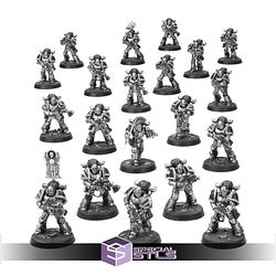 MKII Tactical Squad Strange Dark Place Miniatures