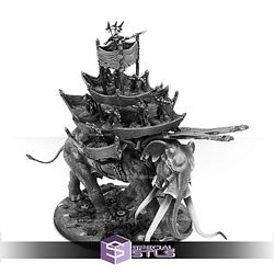War Mumak Of Harad Strange Dark Place Miniatures