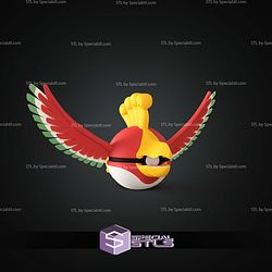 Super Basic STL Ho Oh Pokeball