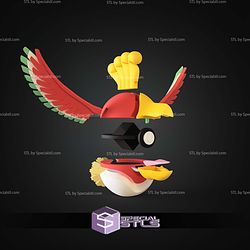Super Basic STL Ho Oh Pokeball
