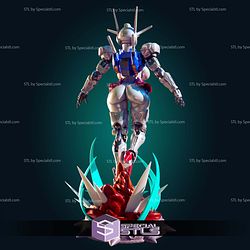 Aerial Gundam Mecha Girl STL Files