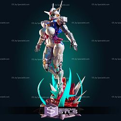 Aerial Gundam Mecha Girl STL Files