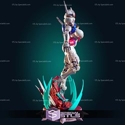 Aerial Gundam Mecha Girl STL Files