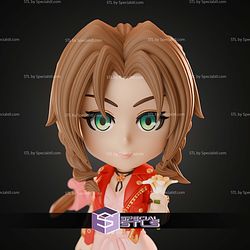 Aerith Final Fantasy Chibi 147m STL Files