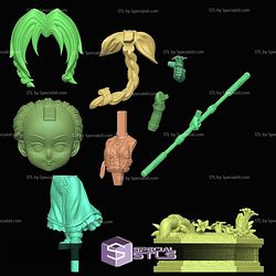 Aerith Final Fantasy Chibi 147m STL Files