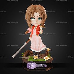 Aerith Final Fantasy Chibi 147m STL Files