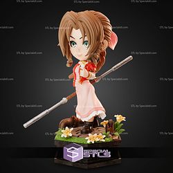 Aerith Final Fantasy Chibi 147m STL Files