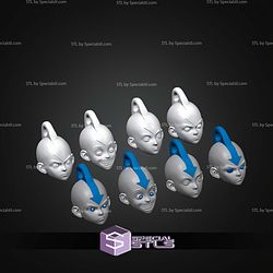 Avatar Aang Head Keychain STL Files