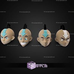 Avatar Aang Head Keychain STL Files