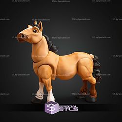 Basic STL Files Horse Unicorn Articulated