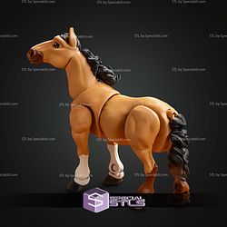 Basic STL Files Horse Unicorn Articulated