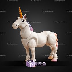 Basic STL Files Horse Unicorn Articulated