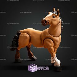 Basic STL Files Horse Unicorn Articulated