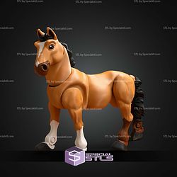 Basic STL Files Horse Unicorn Articulated