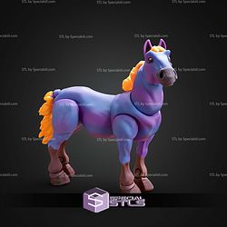 Basic STL Files Horse Unicorn Articulated