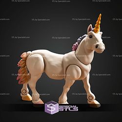 Basic STL Files Horse Unicorn Articulated