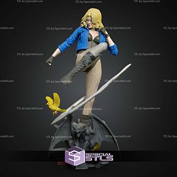Black Canary Kick Pose STL Files