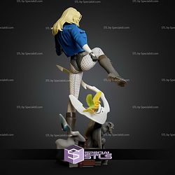 Black Canary Kick Pose STL Files