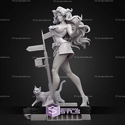 Black Cat Meow 240mm STL Files
