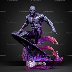 Black Silver Surfer And Thor Hammer STL Files