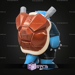 Blastoise Urban Vibe No Ams STL Files
