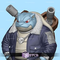 Blastoise Urban Vibe No Ams STL Files