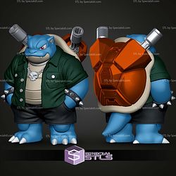 Blastoise Urban Vibe No Ams STL Files