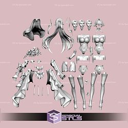 Bridal Red Hood NIKKE 272mm STL Files