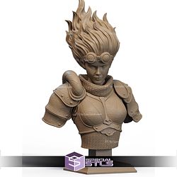 Chandra Magic The Gathering Bust STL Files