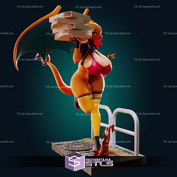 Charizard Curvy Pizza Delivery Girl STL Files