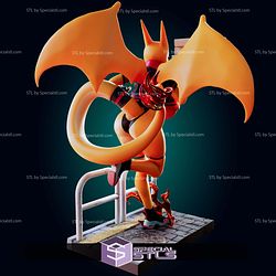 Charizard Curvy Pizza Delivery Girl STL Files