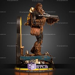 Chewbacca And C3P0 450mm STL Files