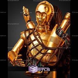 Chewbacca Portrait Bust 284mm STL Files