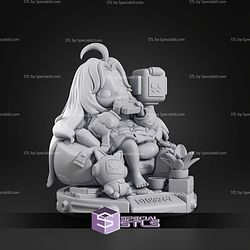 Chibi Diana Pragmata 69mm STL Files
