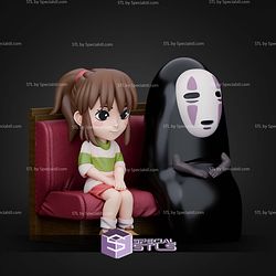 Chihiro And Noway Spirited Away Chibi 117mm STL Files