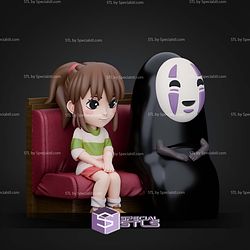 Chihiro And Noway Spirited Away Chibi 117mm STL Files